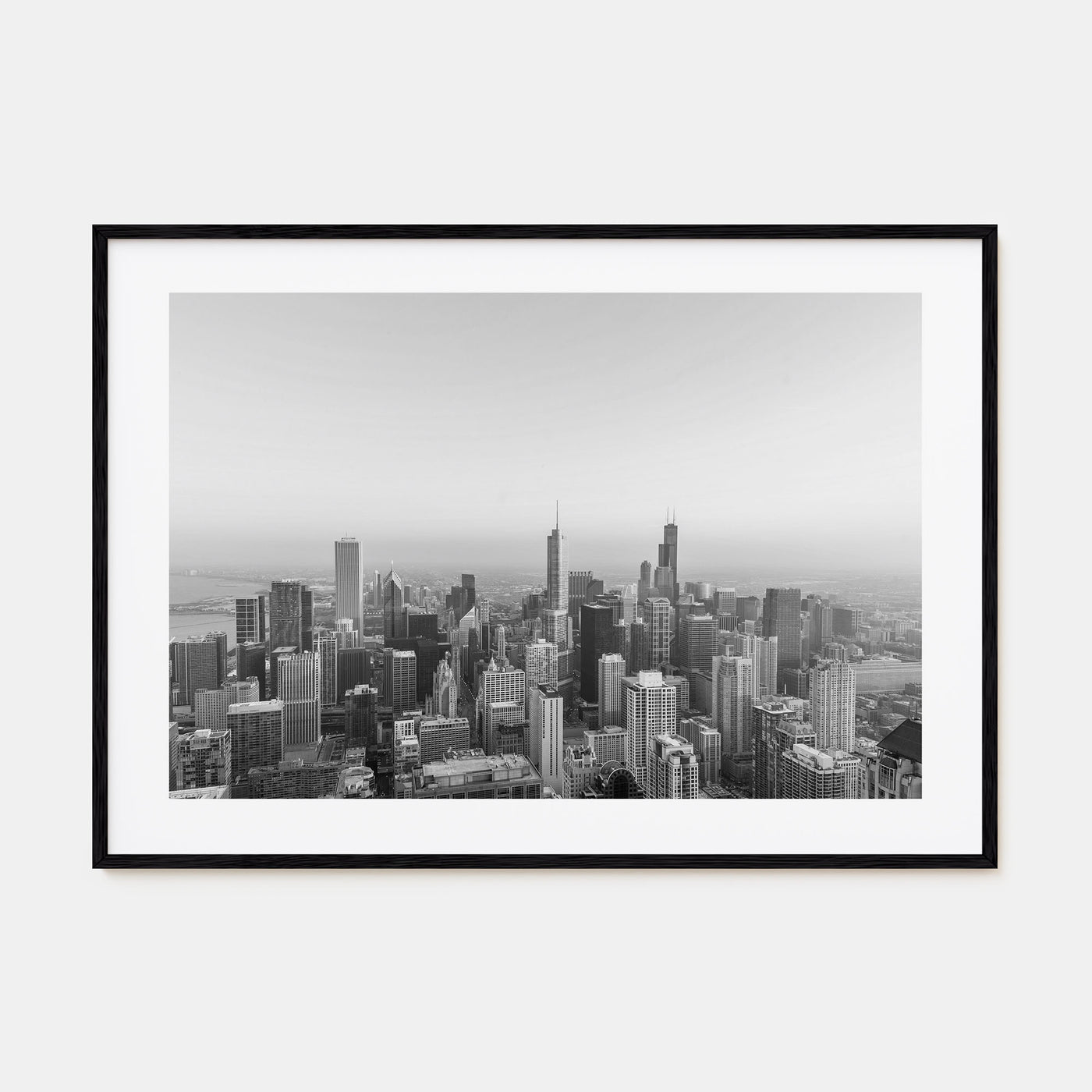 Chicago Landscape B&W No 1 Poster