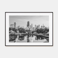 Chicago Landscape B&W No 2 Poster
