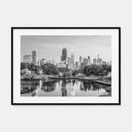 Chicago Landscape B&W No 2 Poster