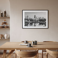 Chicago Landscape B&W No 2 Poster