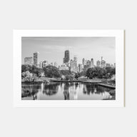 Chicago Landscape B&W No 2 Poster