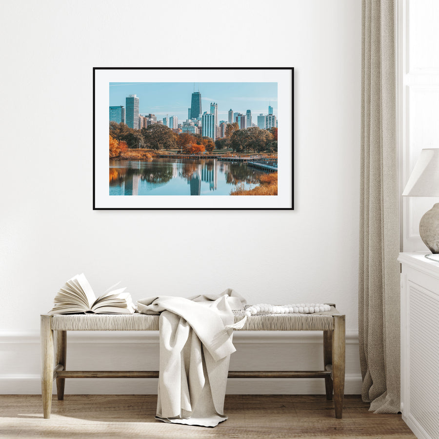 Chicago Landscape Color Poster