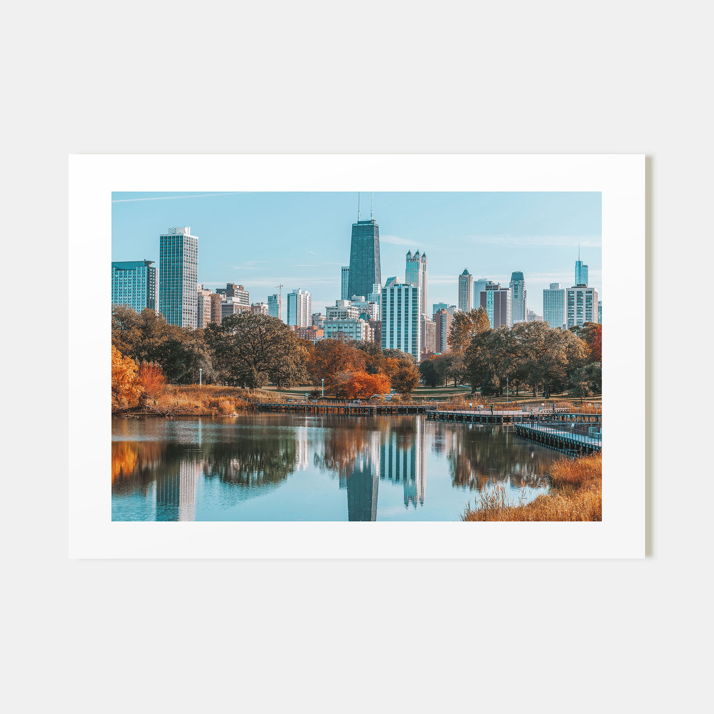 Chicago Landscape Color Poster