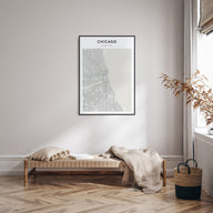 Chicago Map Portrait Poster