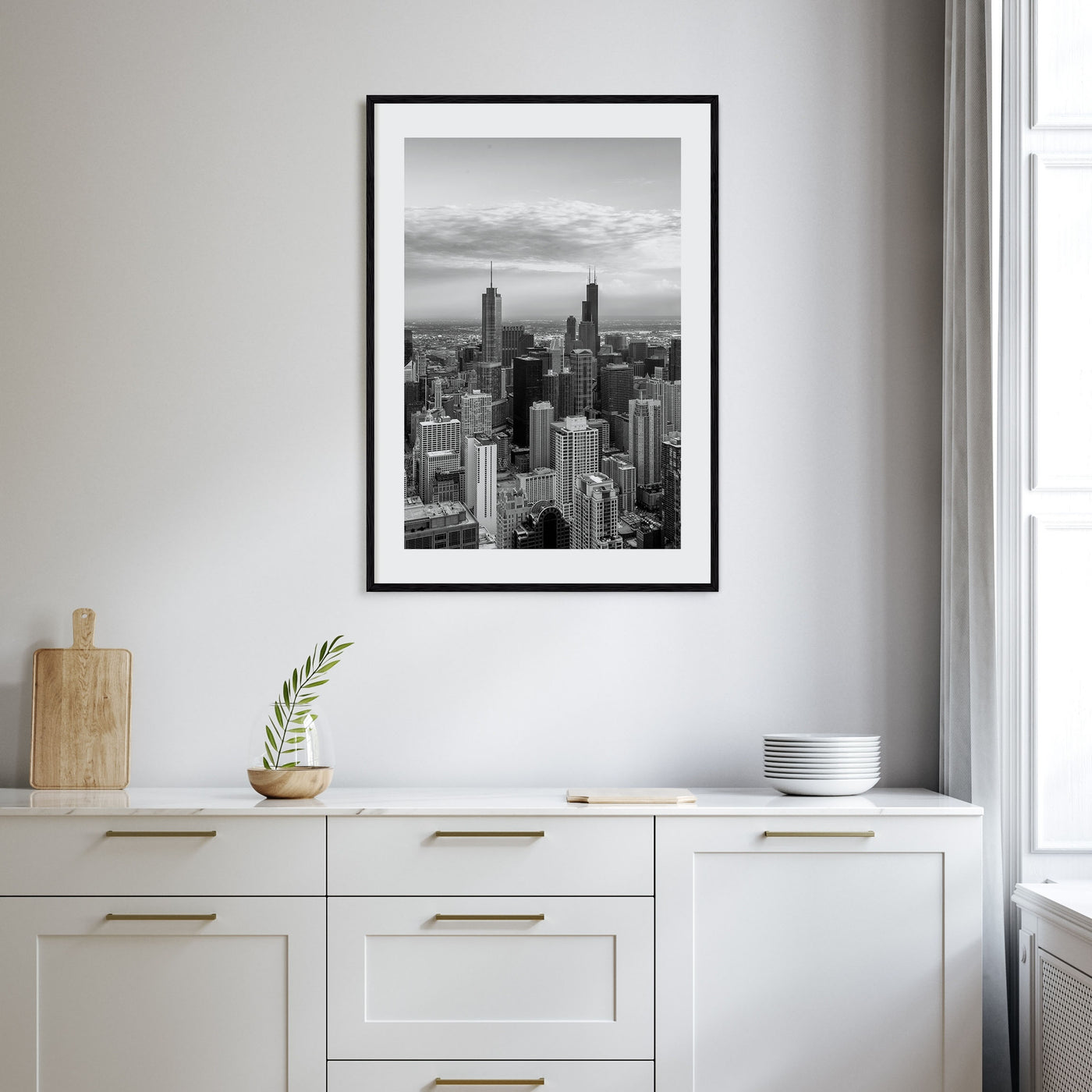 Chicago Photo B&W No 1 Poster