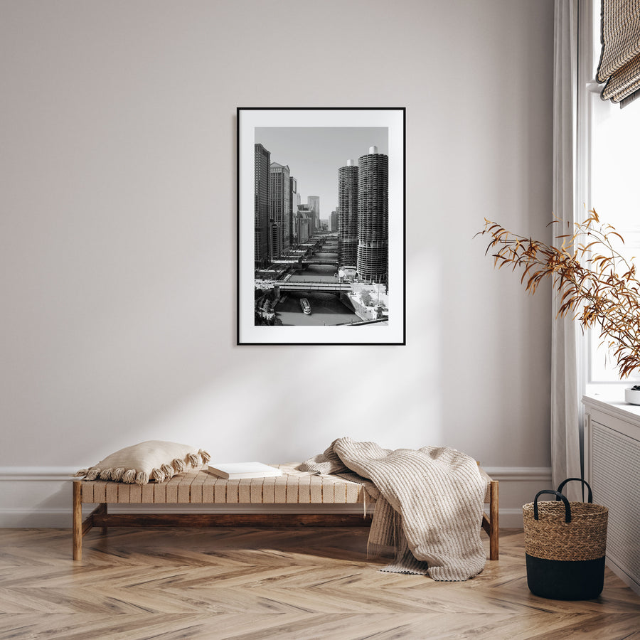 Chicago Photo B&W No 3 Poster