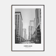 Chicago Portrait B&W No 1 Poster