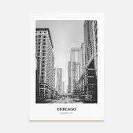 Chicago Portrait B&W No 1 Poster
