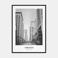 Chicago Portrait B&W No 1 Poster