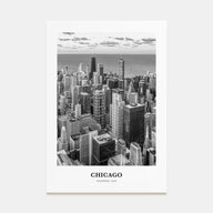 Chicago Portrait B&W No 3 Poster