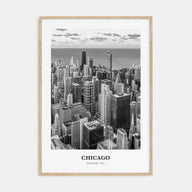 Chicago Portrait B&W No 3 Poster
