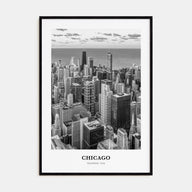 Chicago Portrait B&W No 3 Poster