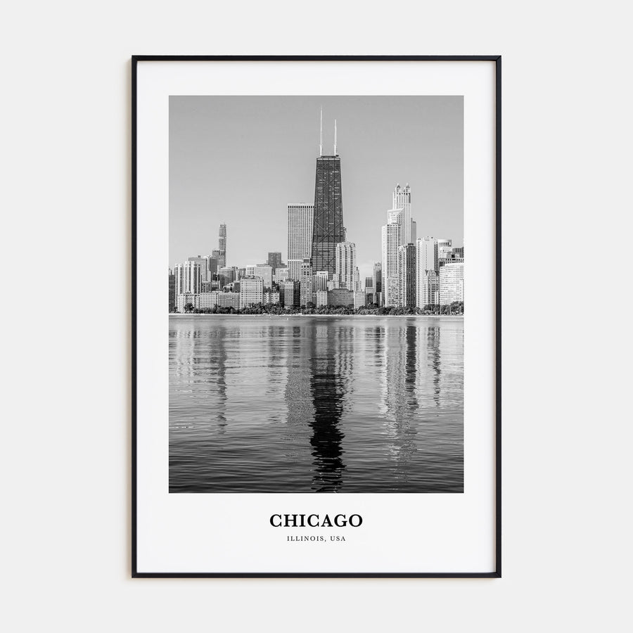 Chicago Portrait B&W No 4 Poster