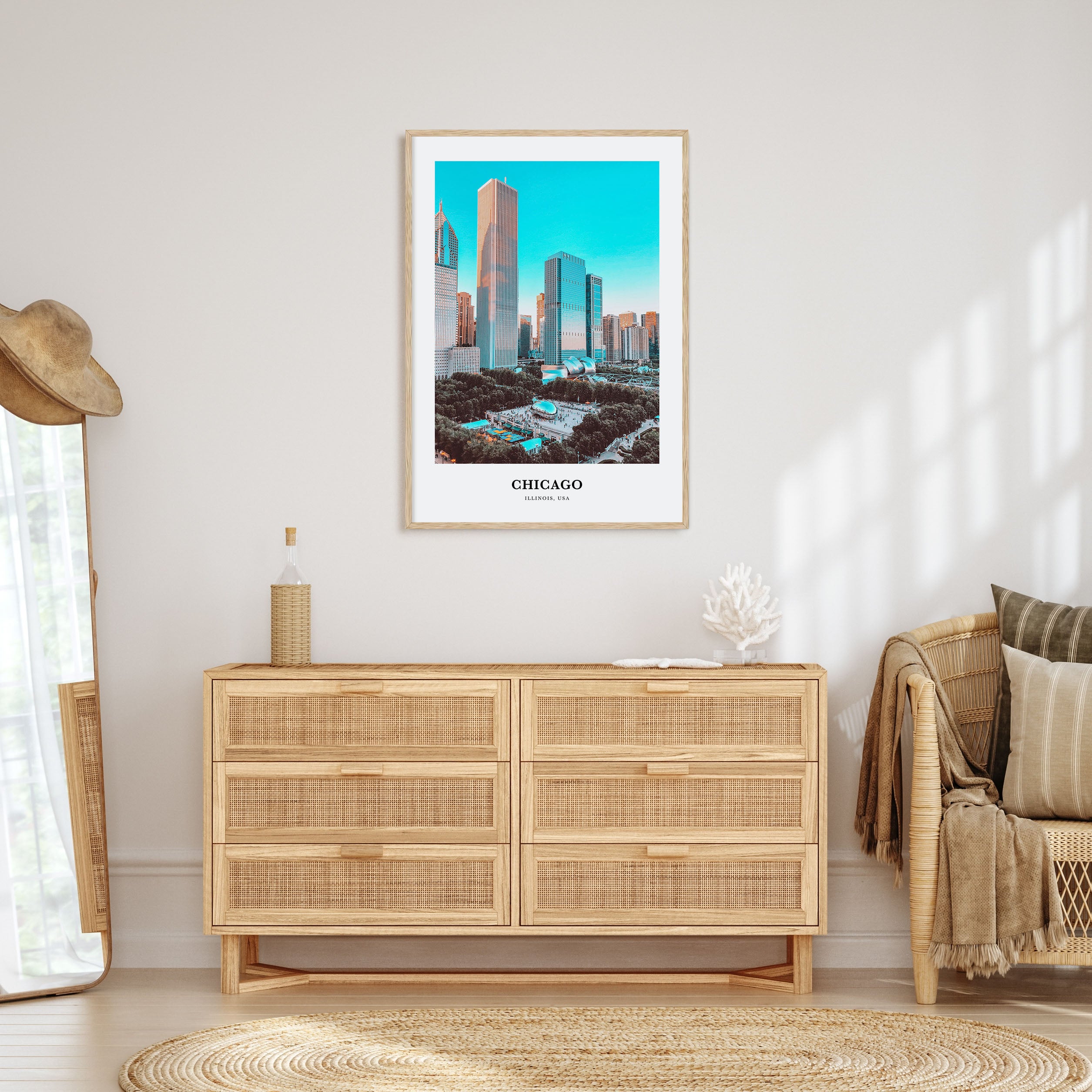 Chicago Portrait Color No 1 Poster