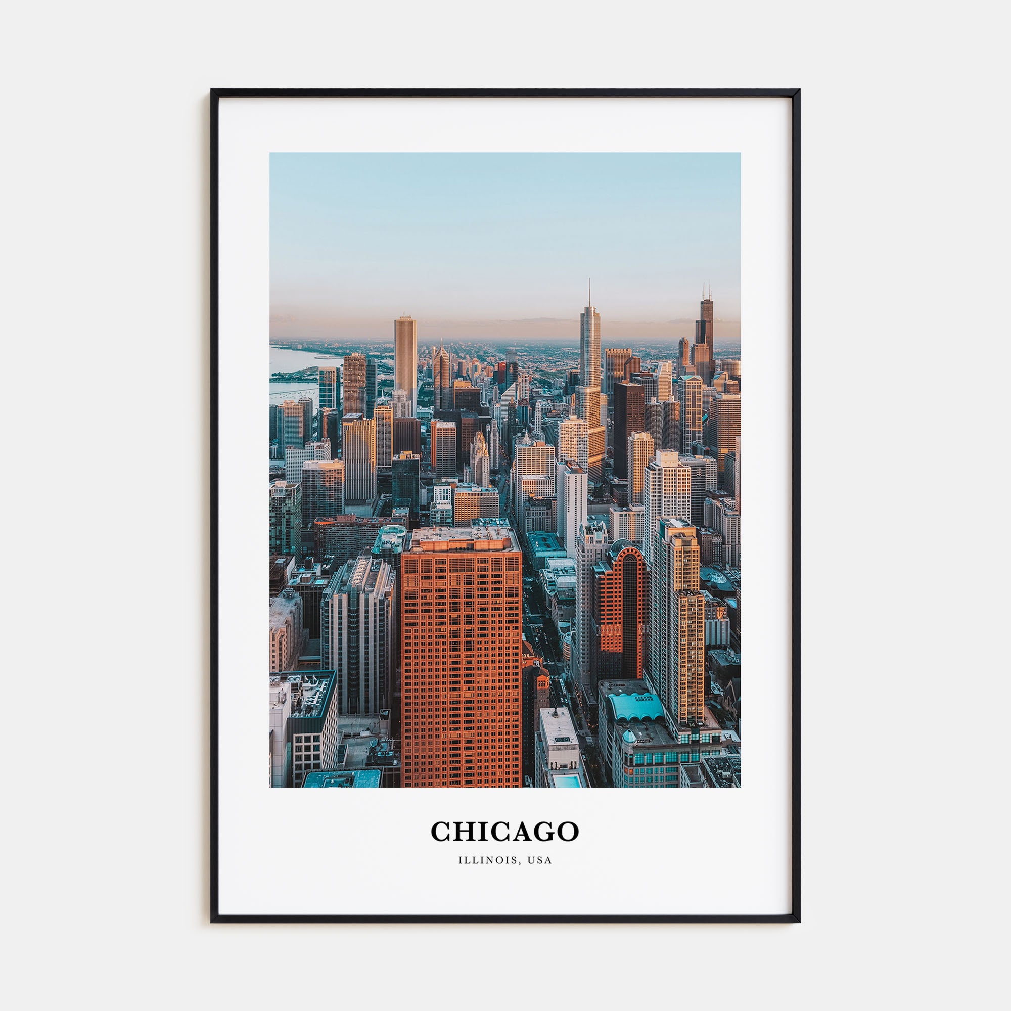 Chicago Portrait Color No 2 Poster