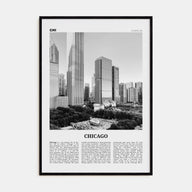 Chicago Travel B&W No 4 Poster