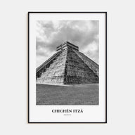 Chichén Itzá Portrait B&W Poster