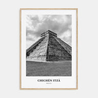 Chichén Itzá Portrait B&W Poster