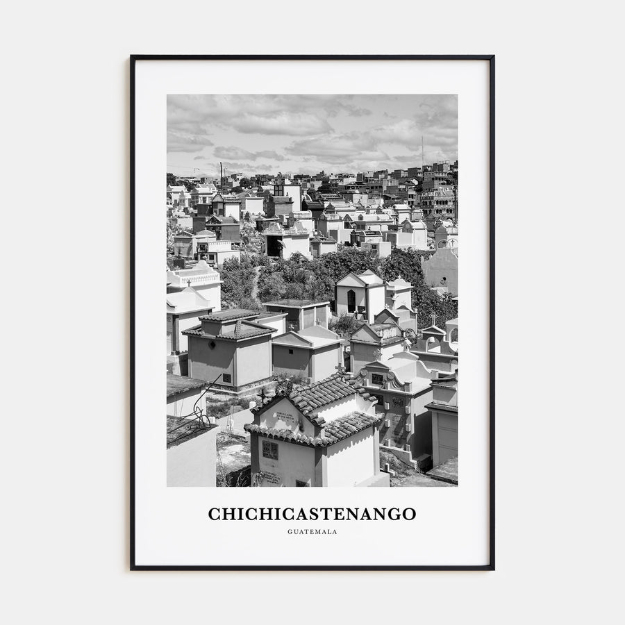 Chichicastenango Portrait B&W Poster