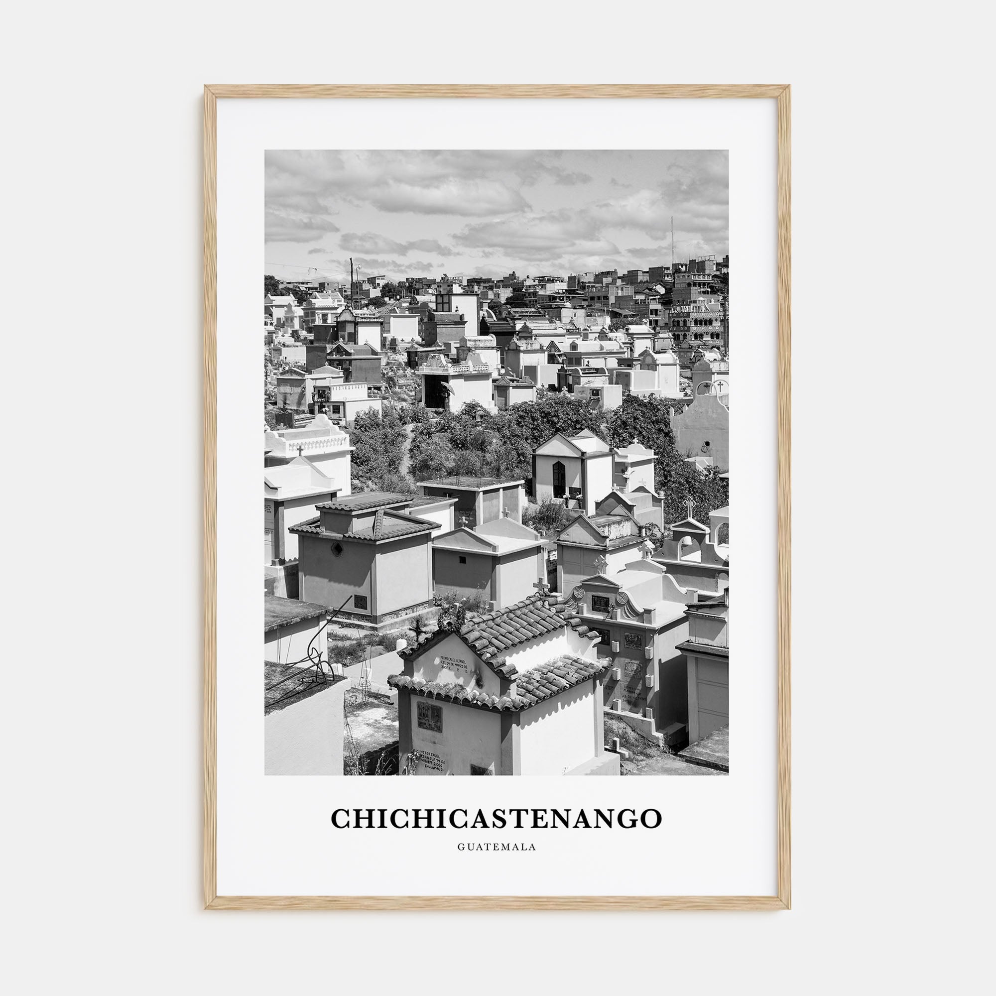 Chichicastenango Portrait B&W Poster