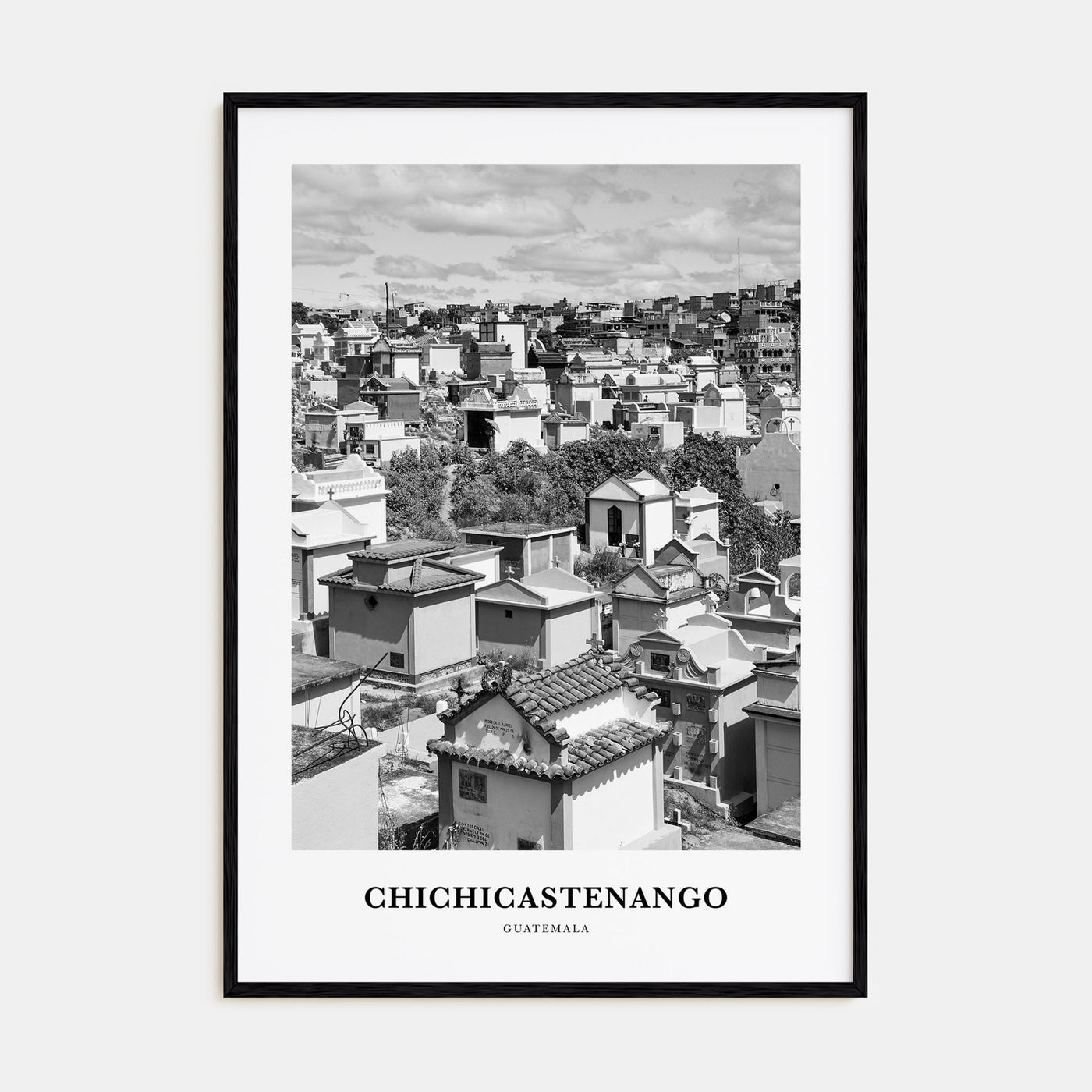 Chichicastenango Portrait B&W Poster