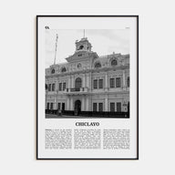 Chiclayo Travel B&W Poster
