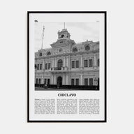 Chiclayo Travel B&W Poster