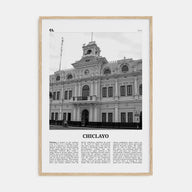 Chiclayo Travel B&W Poster