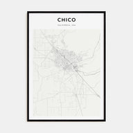 Chico Map Portrait Poster