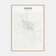 Chico Map Portrait Poster