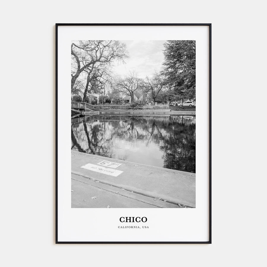 Chico Portrait B&W Poster