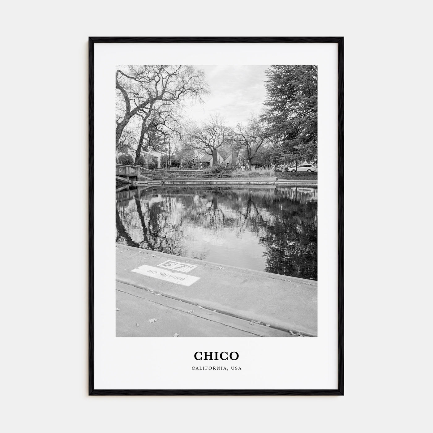 Chico Portrait B&W Poster