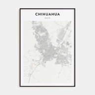 Chihuahua Map Portrait Poster