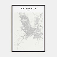 Chihuahua Map Portrait Poster