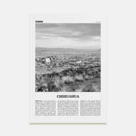 Chihuahua Travel B&W Poster