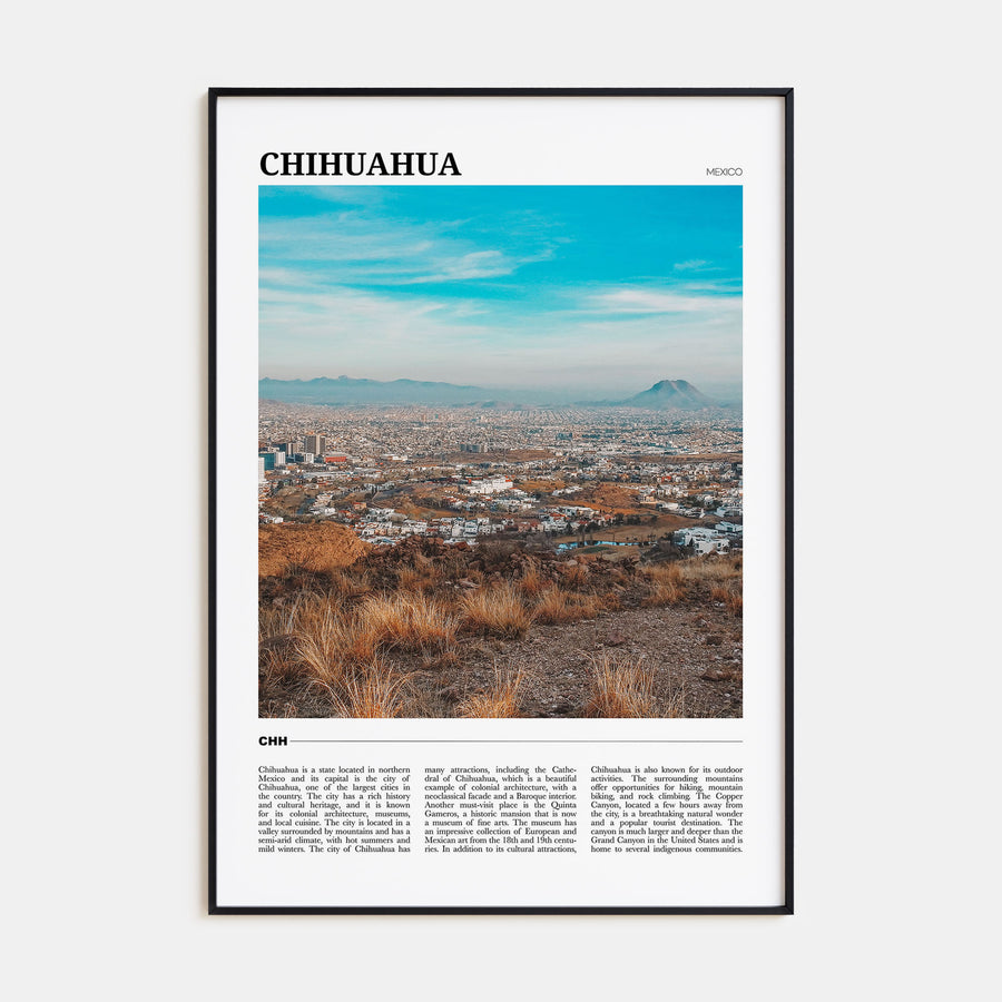 Chihuahua Travel Color Poster