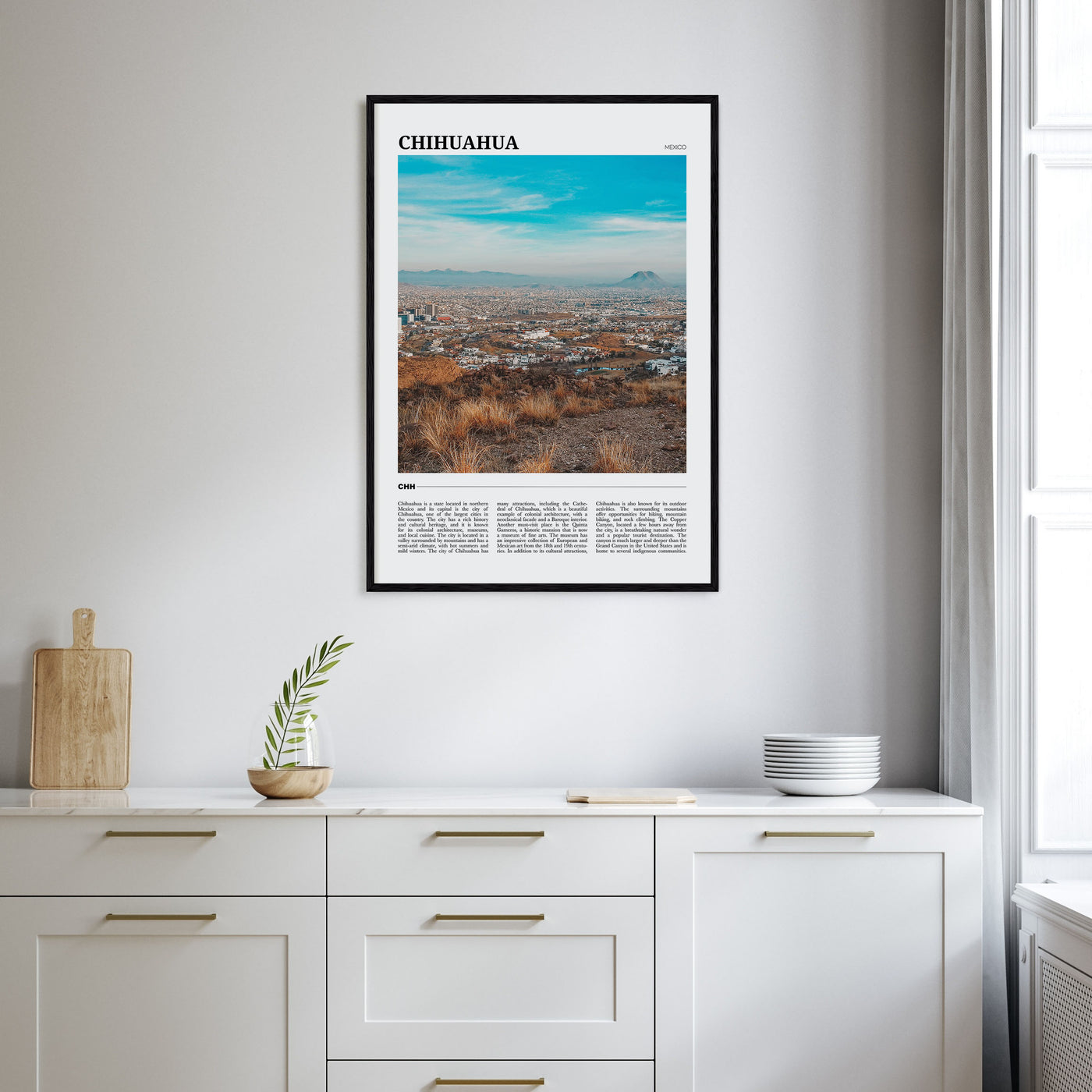 Chihuahua Travel Color Poster