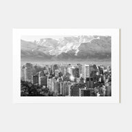 Chile Landscape B&W Poster
