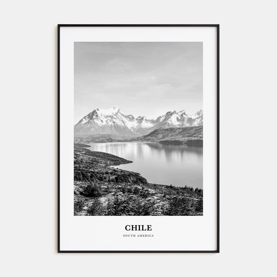 Chile Portrait B&W No 1 Poster