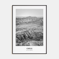 Chile Portrait B&W No 2 Poster