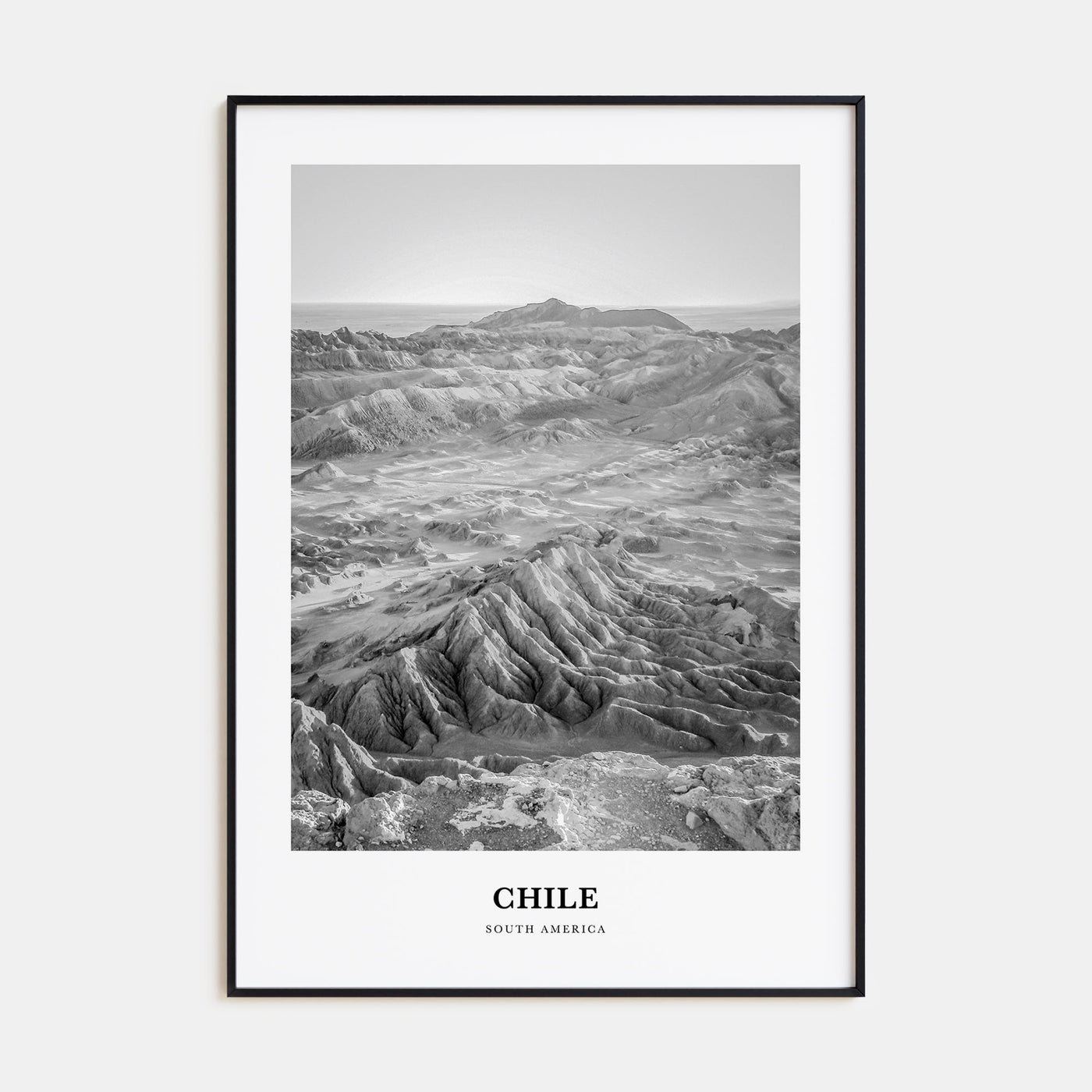 Chile Portrait B&W No 2 Poster