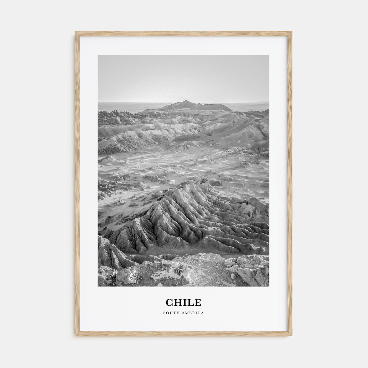 Chile Portrait B&W No 2 Poster