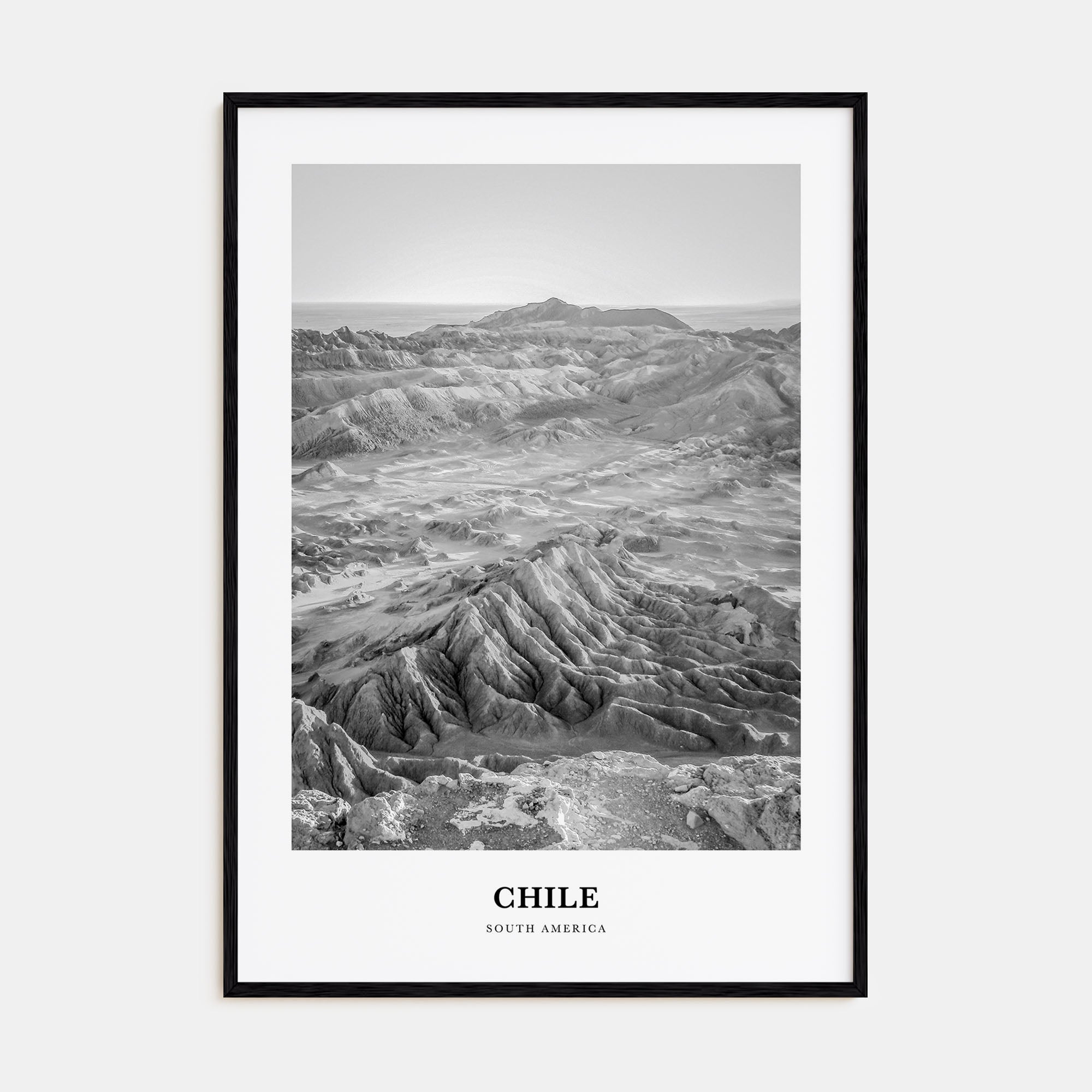 Chile Portrait B&W No 2 Poster