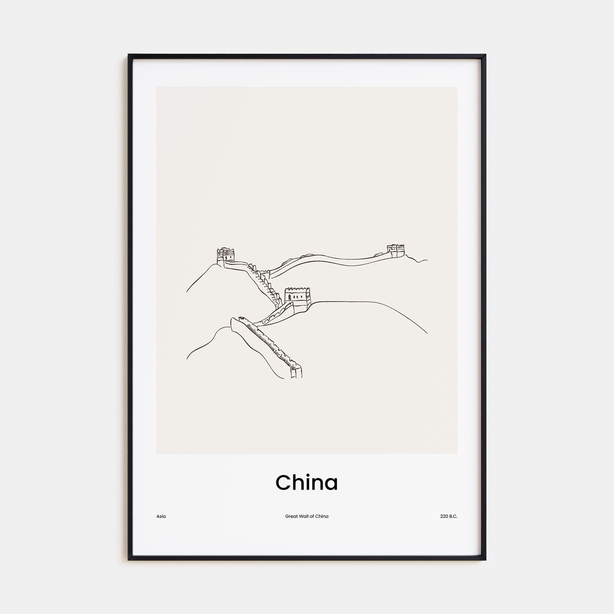 China Drawn Poster