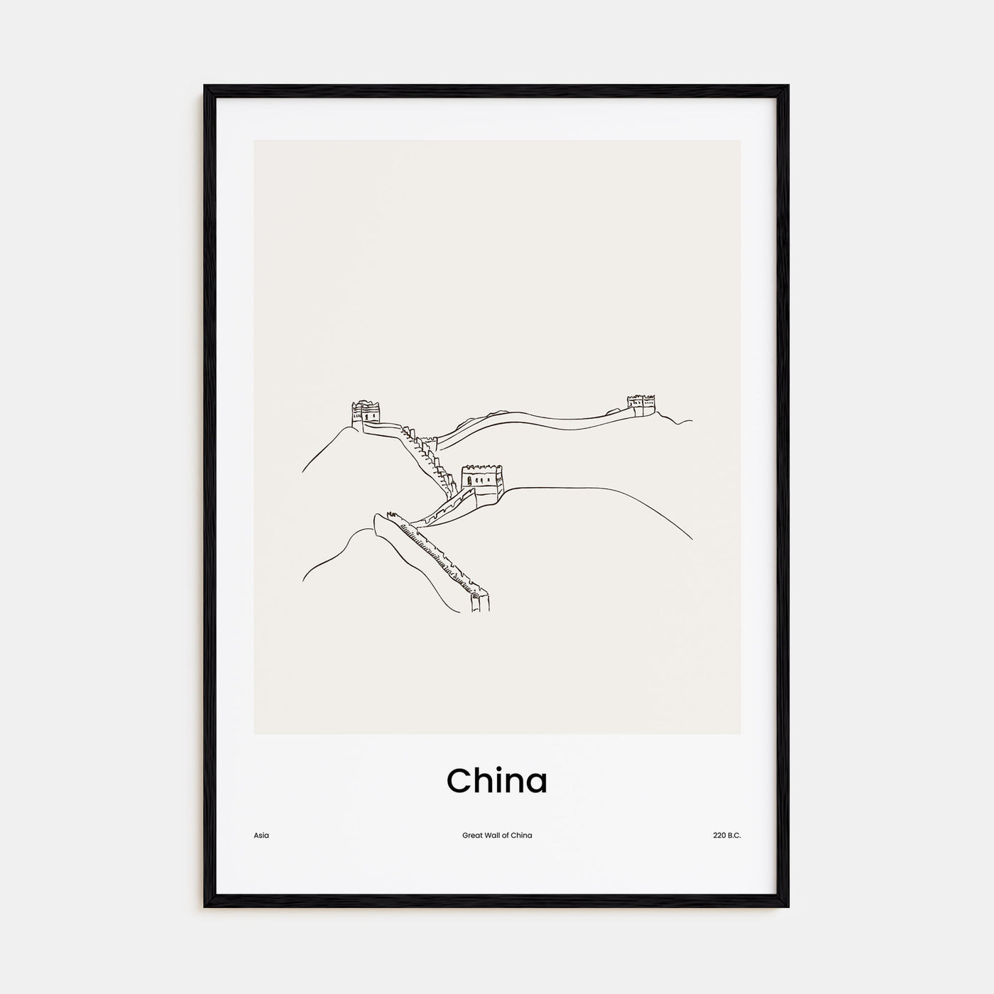China Drawn Poster