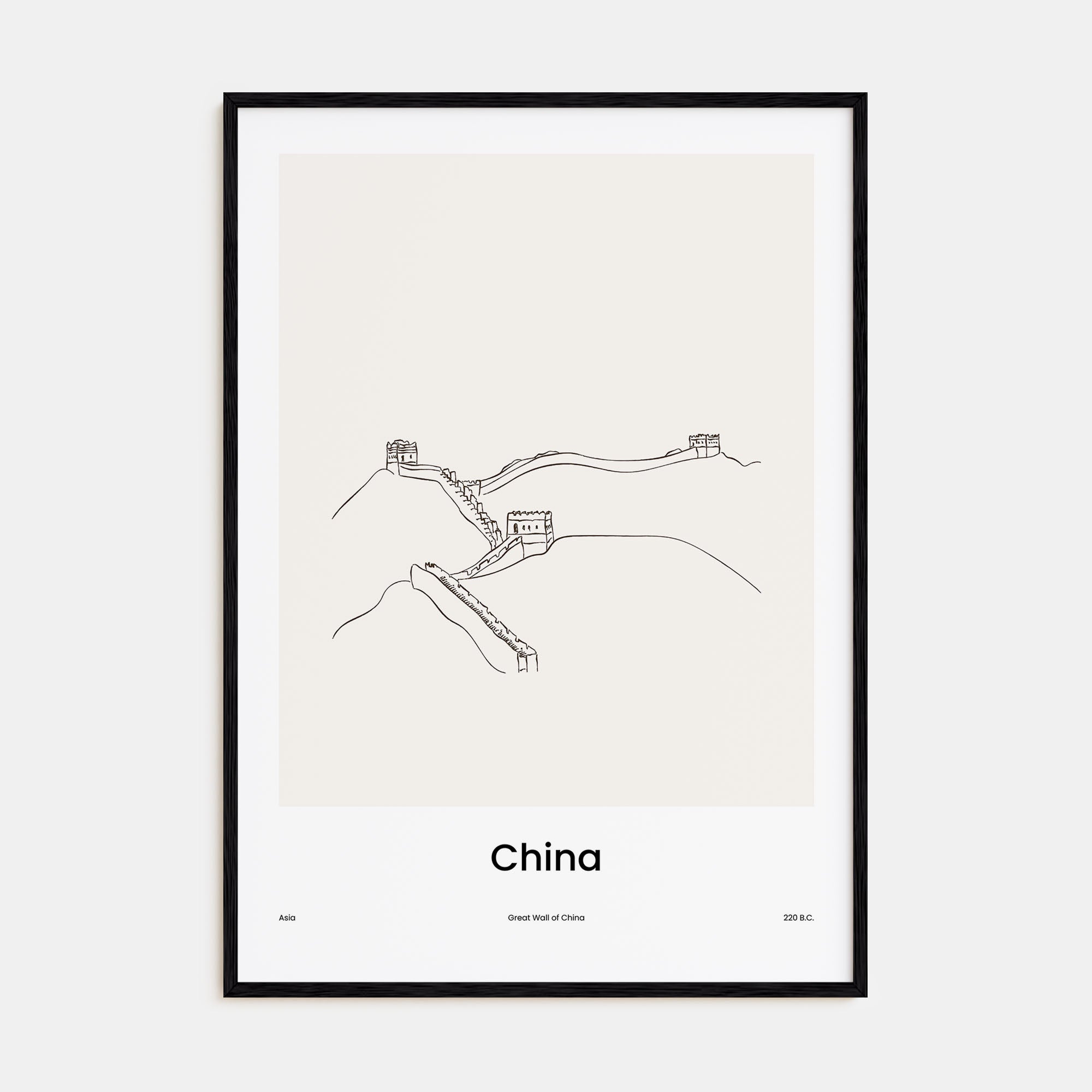 China Drawn Poster