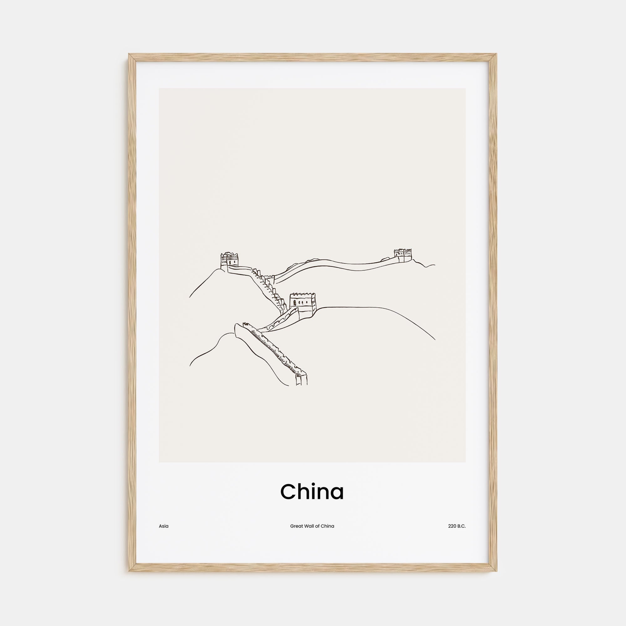 China Drawn Poster