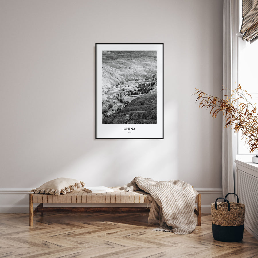 China Portrait B&W No 1 Poster