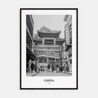 China Portrait B&W No 2 Poster