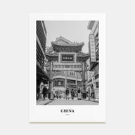 China Portrait B&W No 2 Poster